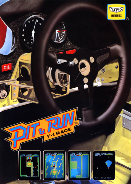 Pit & Run - F-1 Race (set 1) [Missing analog sounds and some gfx effects] Arcade Game Cover